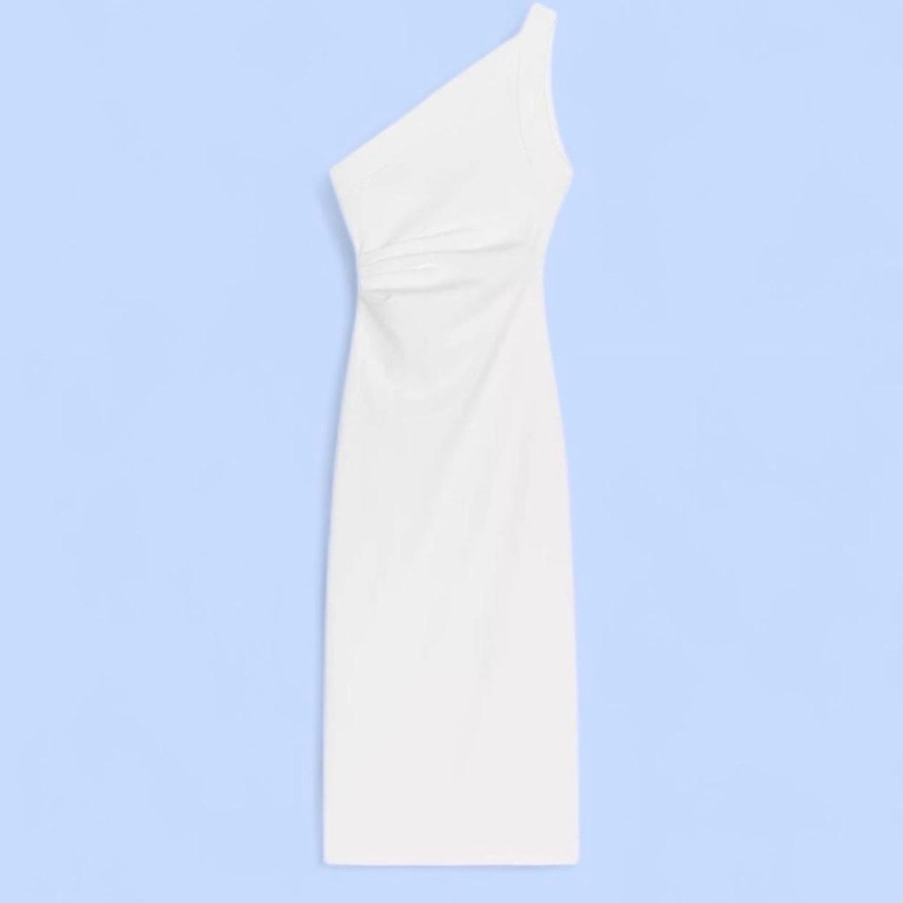 ZARA ASYMMETRIC MIDI DRESS